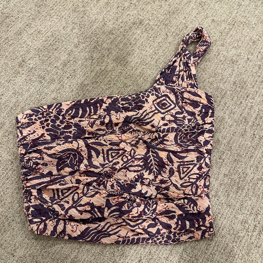 Zara floral one shoulder top unworn with tags on